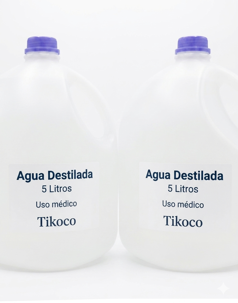 Agua Destilada 5 Litros Pack de 2 unidades