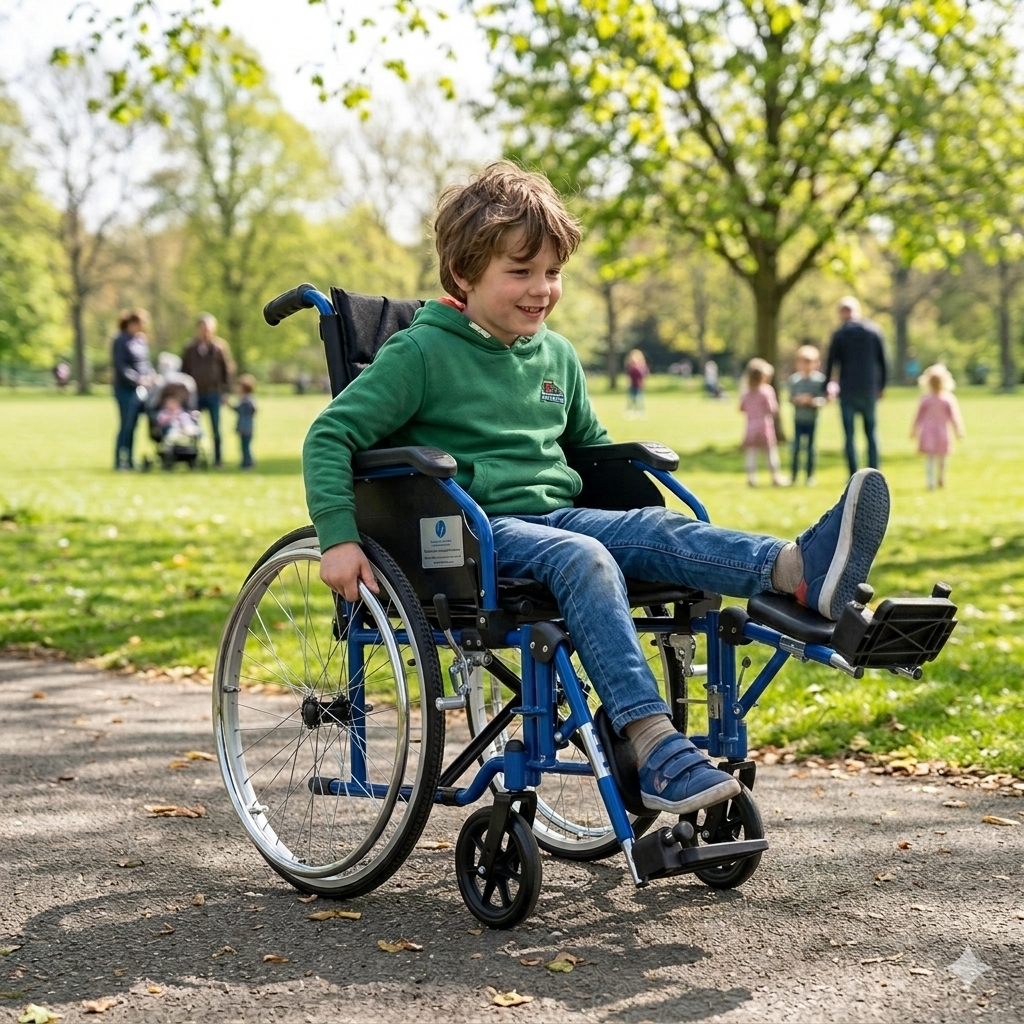 Silla de ruedas traumatológica para niño - Imagen 2