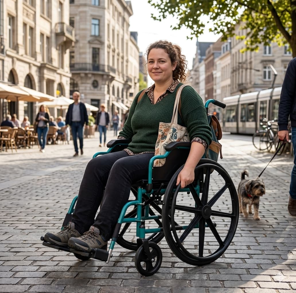 Silla de Ruedas Bariátrica Plegable (Soporta hasta 140 kg) - Imagen 3